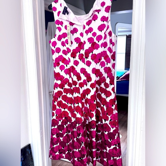 🌺 Beautiful Vintage Long Tall Sally Spring Poppy Ladies Dress - Size 12 - Picture 14 of 16